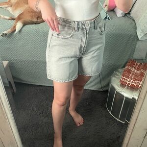 Zara Women's Gray Denim Shorts